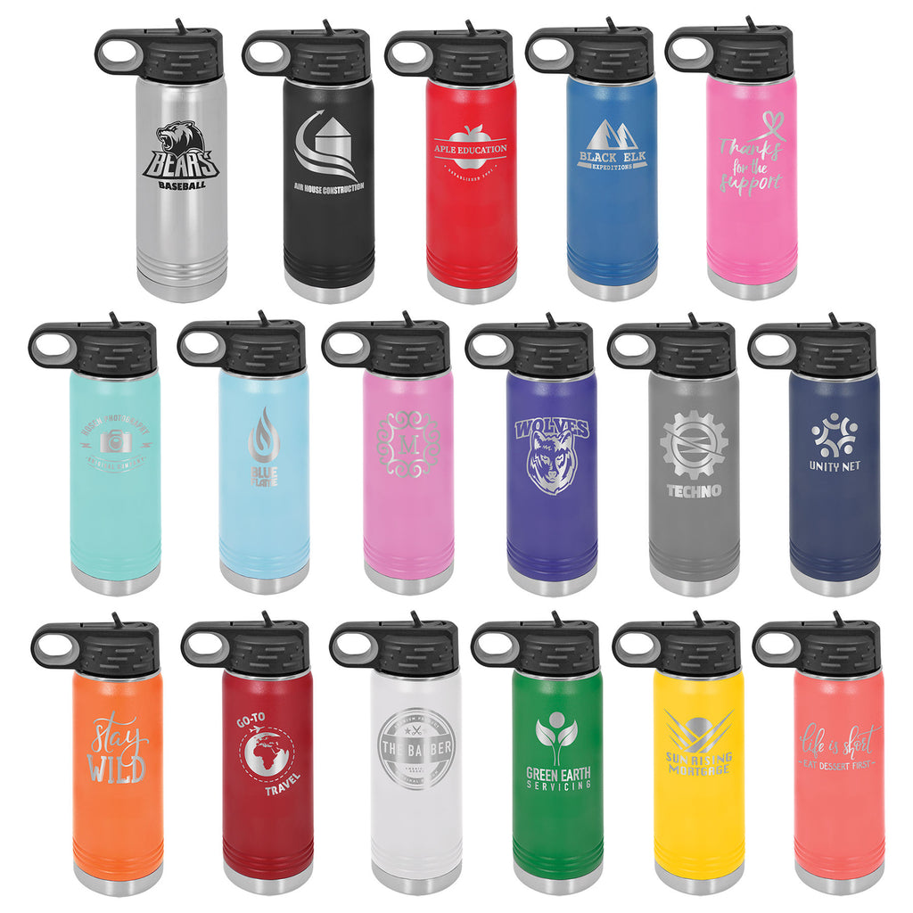Daddy Bear Insulated Water Bottle Engraved Stainless Steel Vacuum